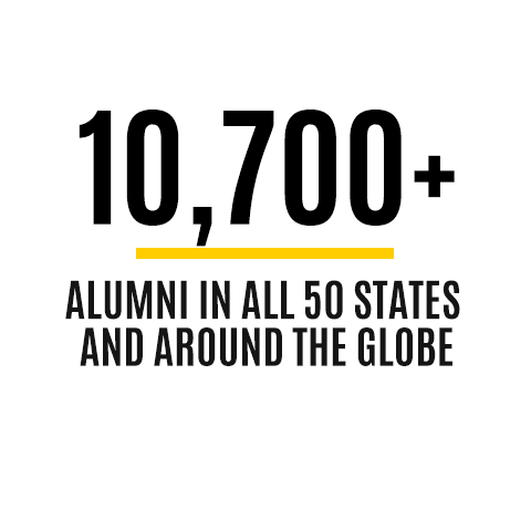 10,700+ Iowa Law alumni in the U.S. and around the globe